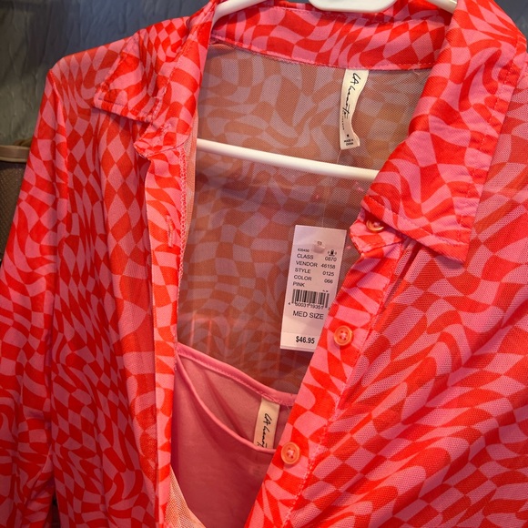 pacsun mesh dress pink - Picture 2 of 4